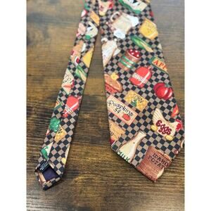 Beans McGee necktie‎ vintage food theme